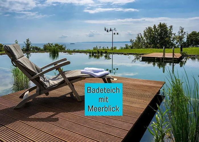 Ferienwohnungen Villa Nause Mit Sauna, Fitness, Naturteich, Parkplatz, Spielplatz Und Direkten Meerblick